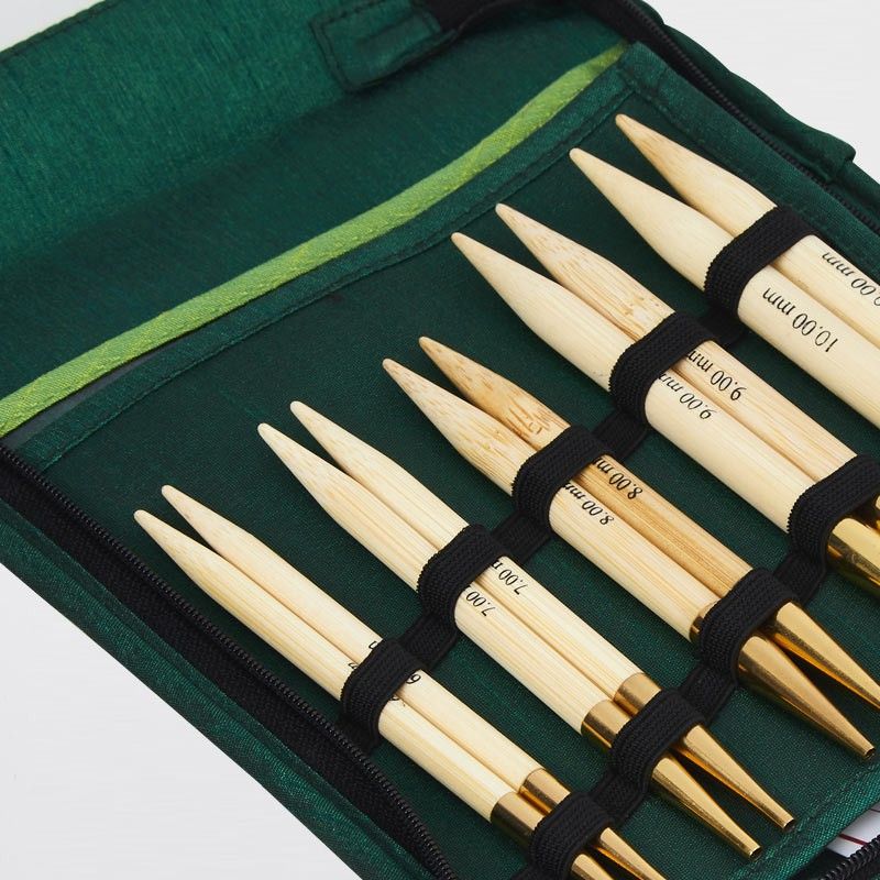 Bamboo Utskiftbare Rundpinnesett   - Tykke Pinner - Image 3