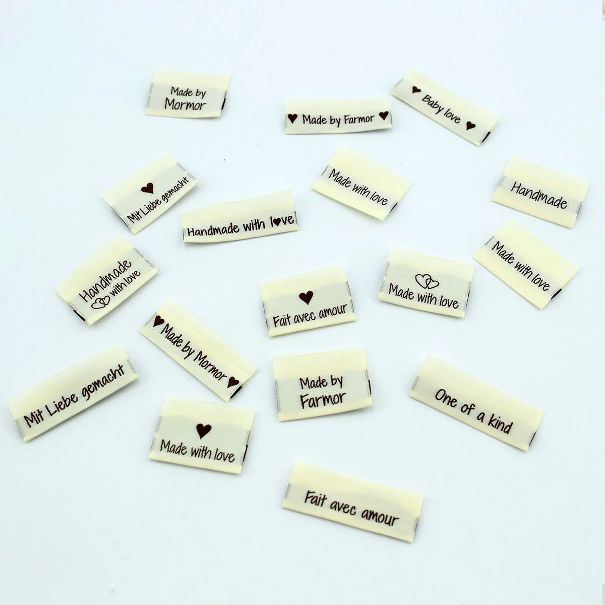 10 Labels - Made by Farmor - 5 cm - Sandfarget - Image 5