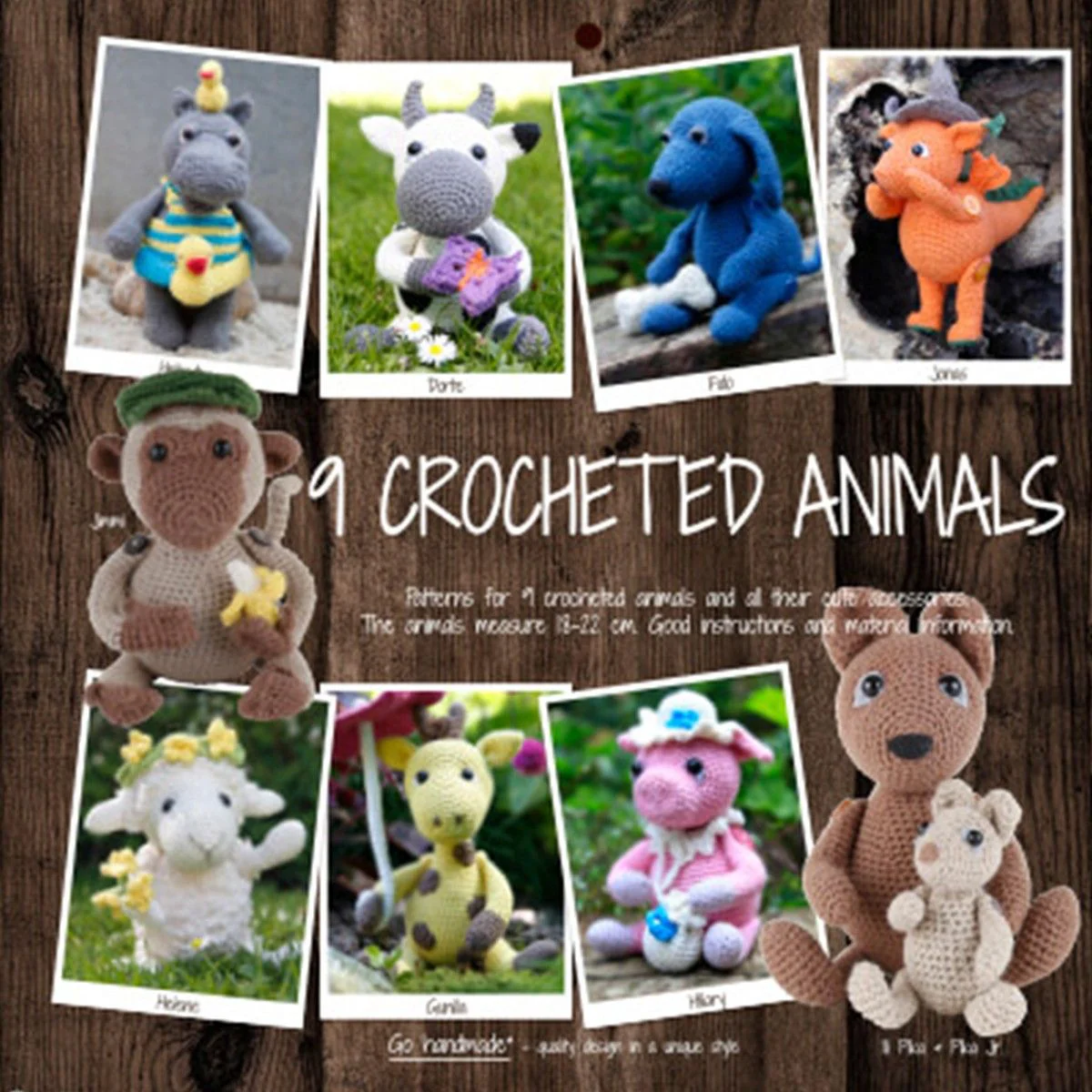 9 Crocheted Animals