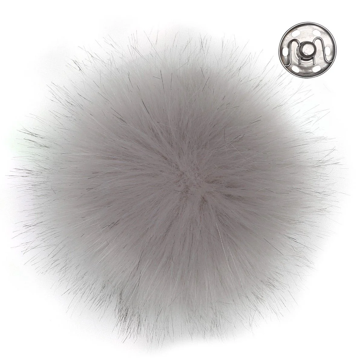 Pompon, Grå, large/13 cm.