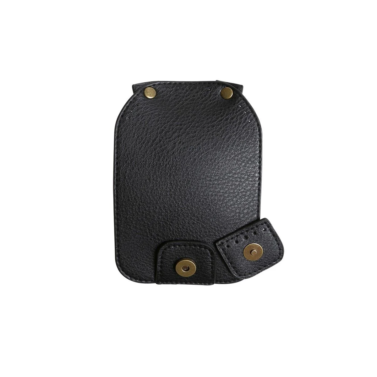 Veskeklaff m/Magnetisk Knapp - Sort/Bronse - Image 6