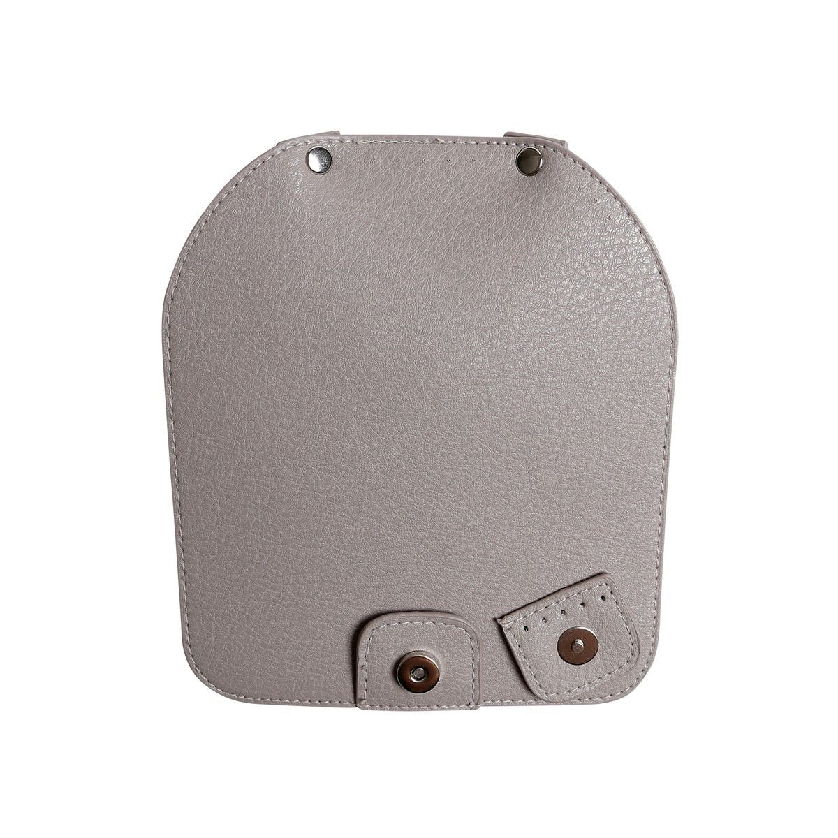 Veskeklaff m/Magnetisk Knapp - Beige/Sølv - Image 5