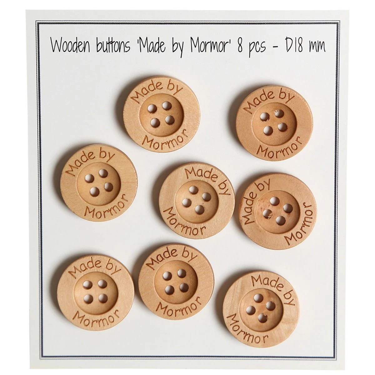 Treknapper - Made by Mormor - 18 mm