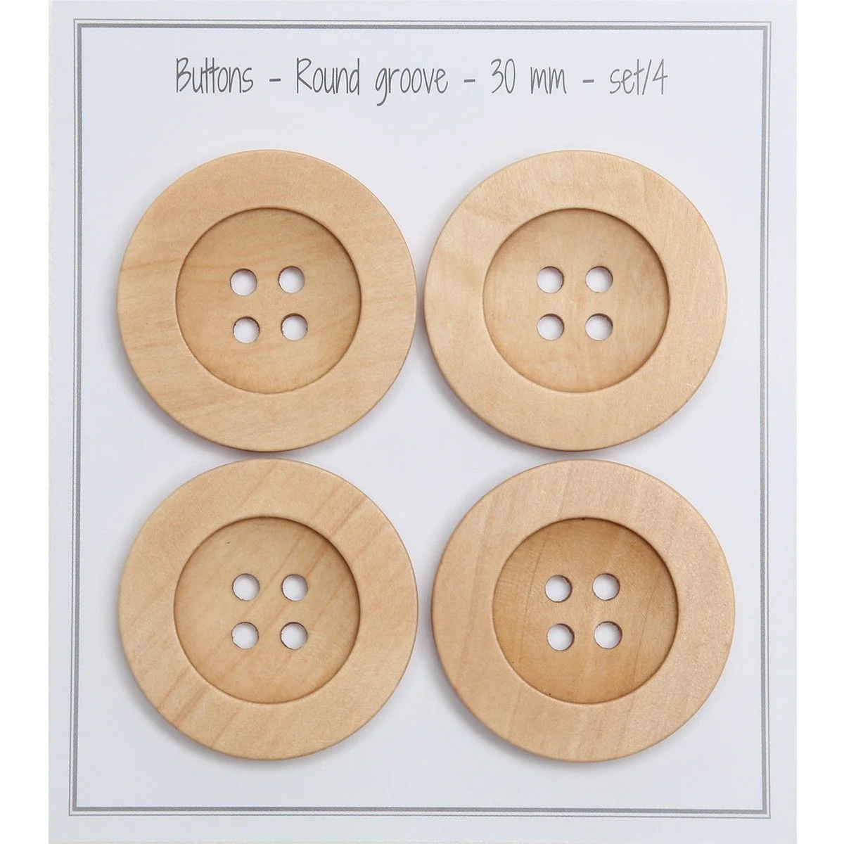 Treknapper - Round Groove - Lyse - Image 10