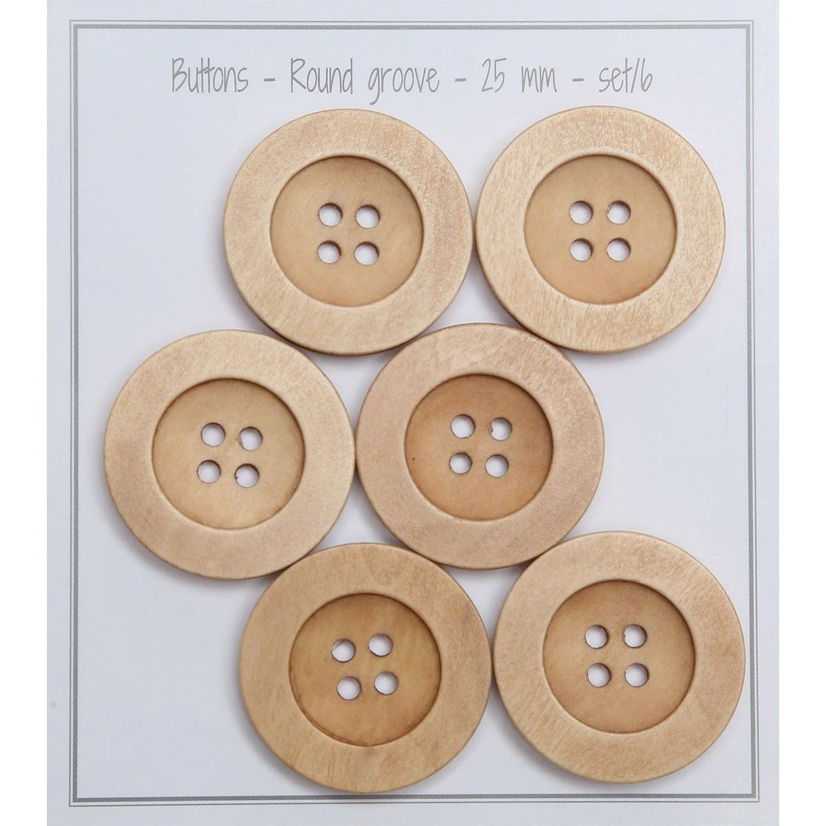 Treknapper - Round Groove - Lyse - Image 9