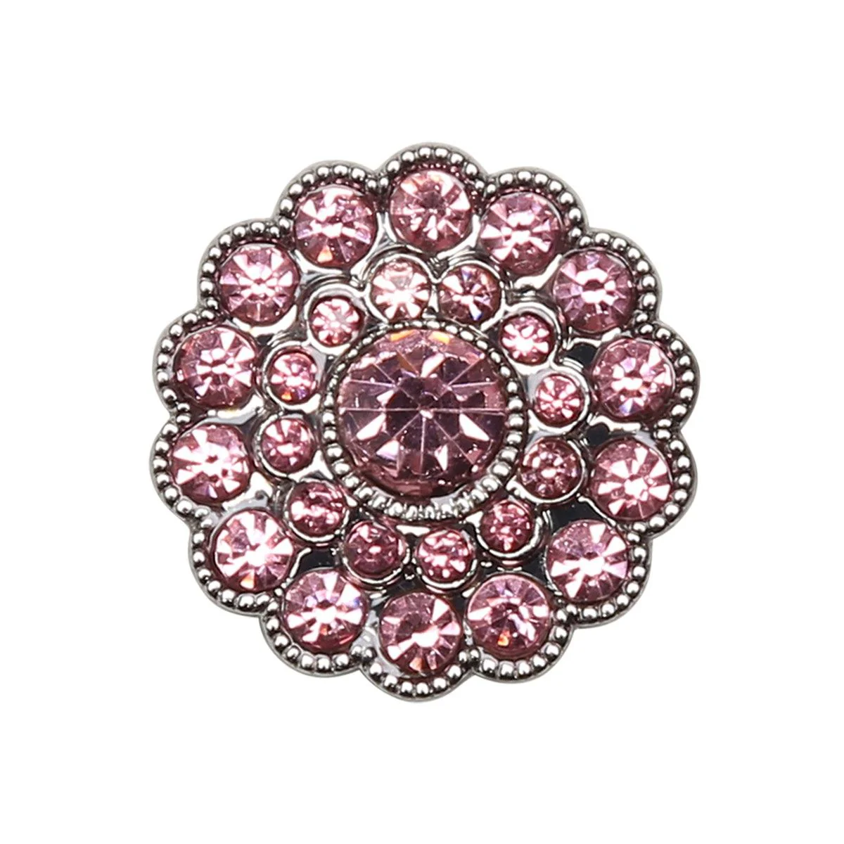 Bling Knapper - Små Sten - Rosa - 4 stk.