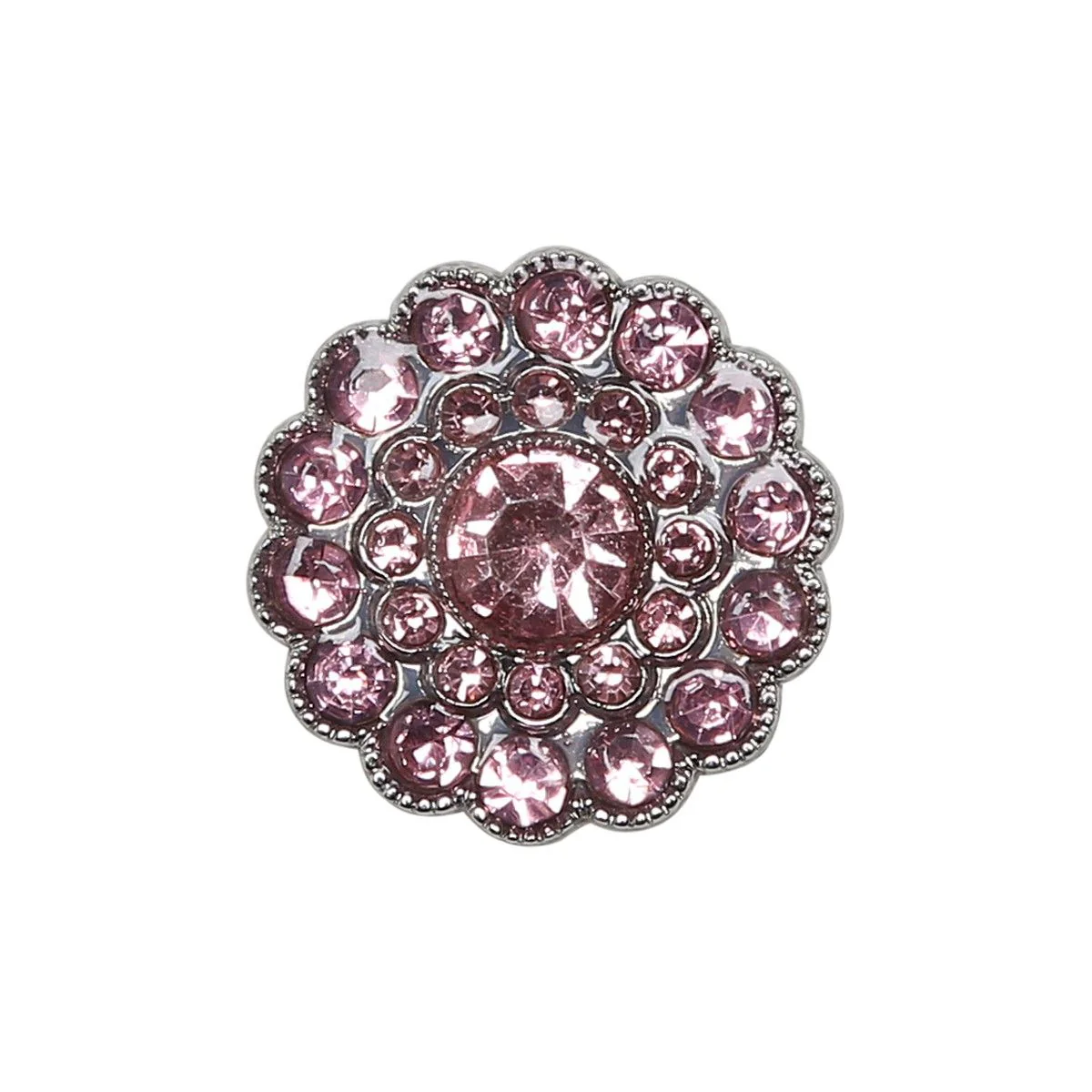 Bling Knapper - Små Sten - Rosa - 4 stk. - Image 6