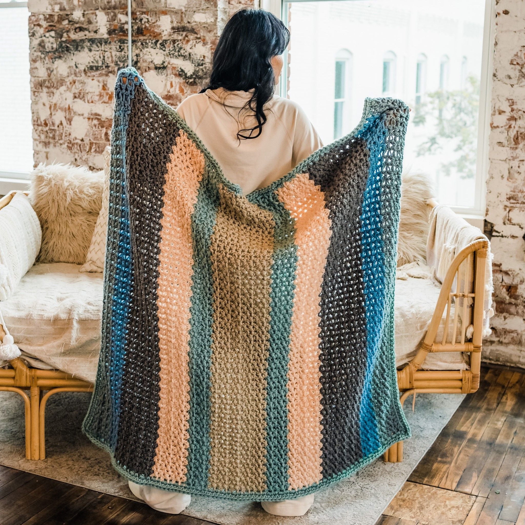 Sherbet Afghan - Teppe - Image 5