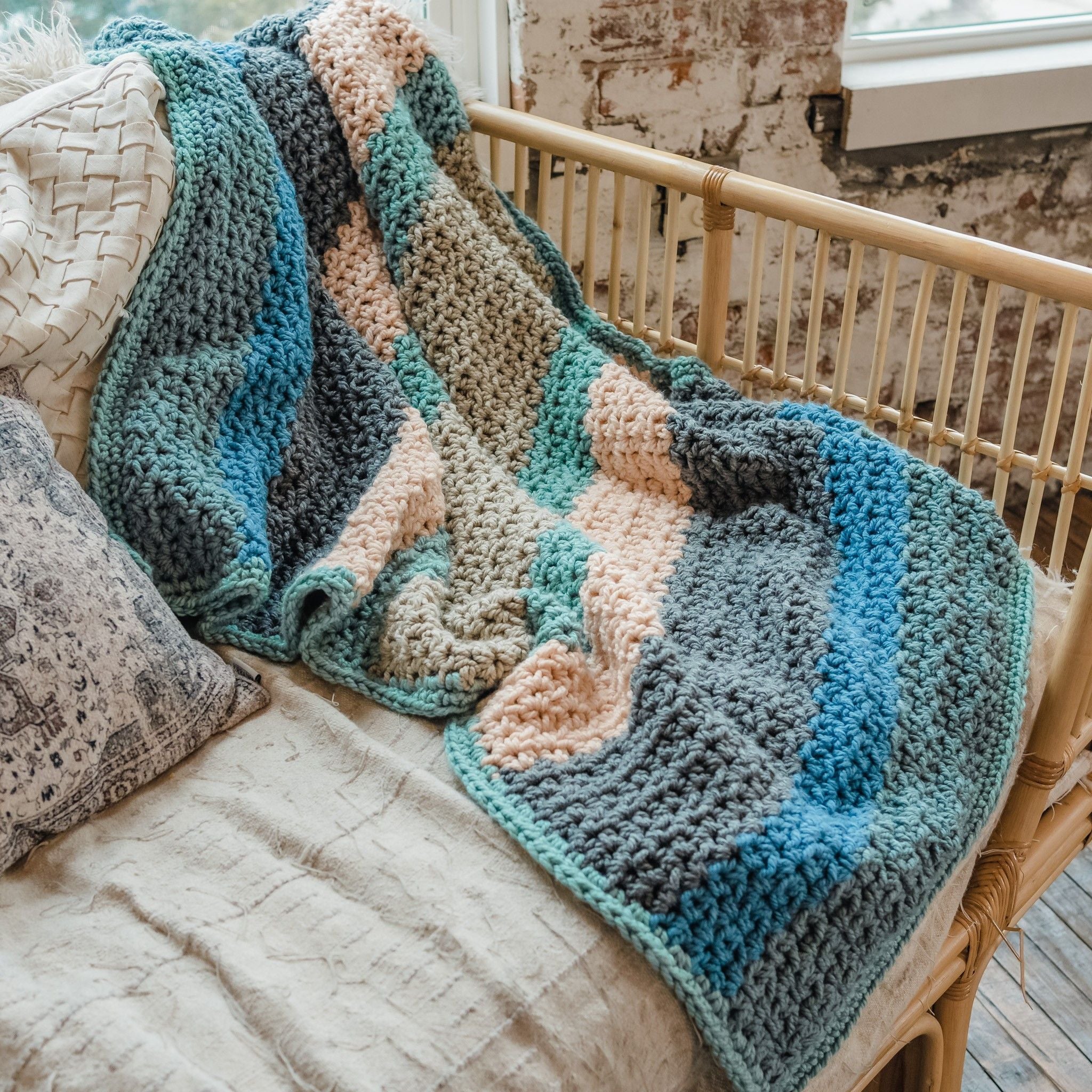 Sherbet Afghan - Teppe - Image 6