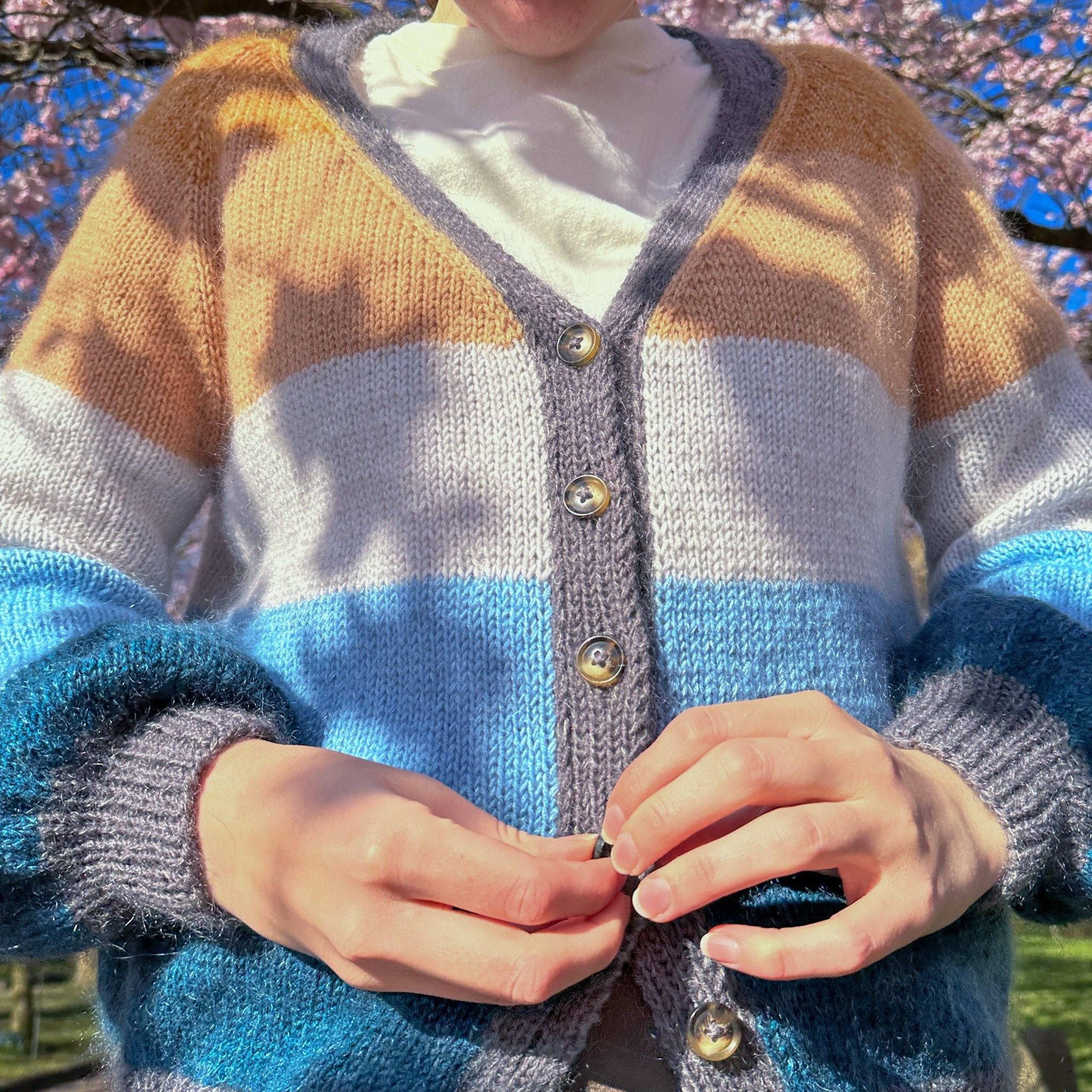Brede Striber - Kort Cardigan - Image 7