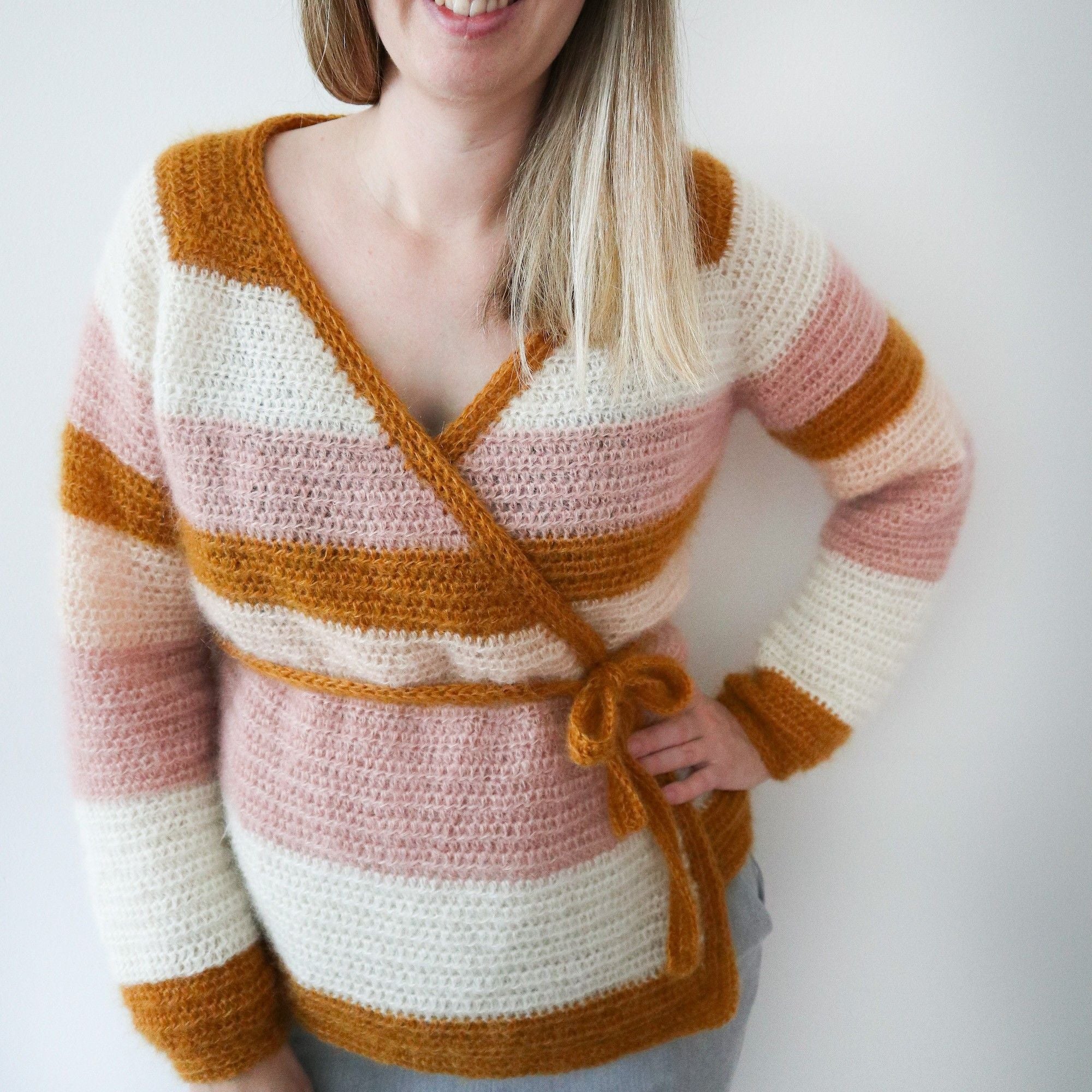 Cherry Blossom - Wrap cardigan - Image 6