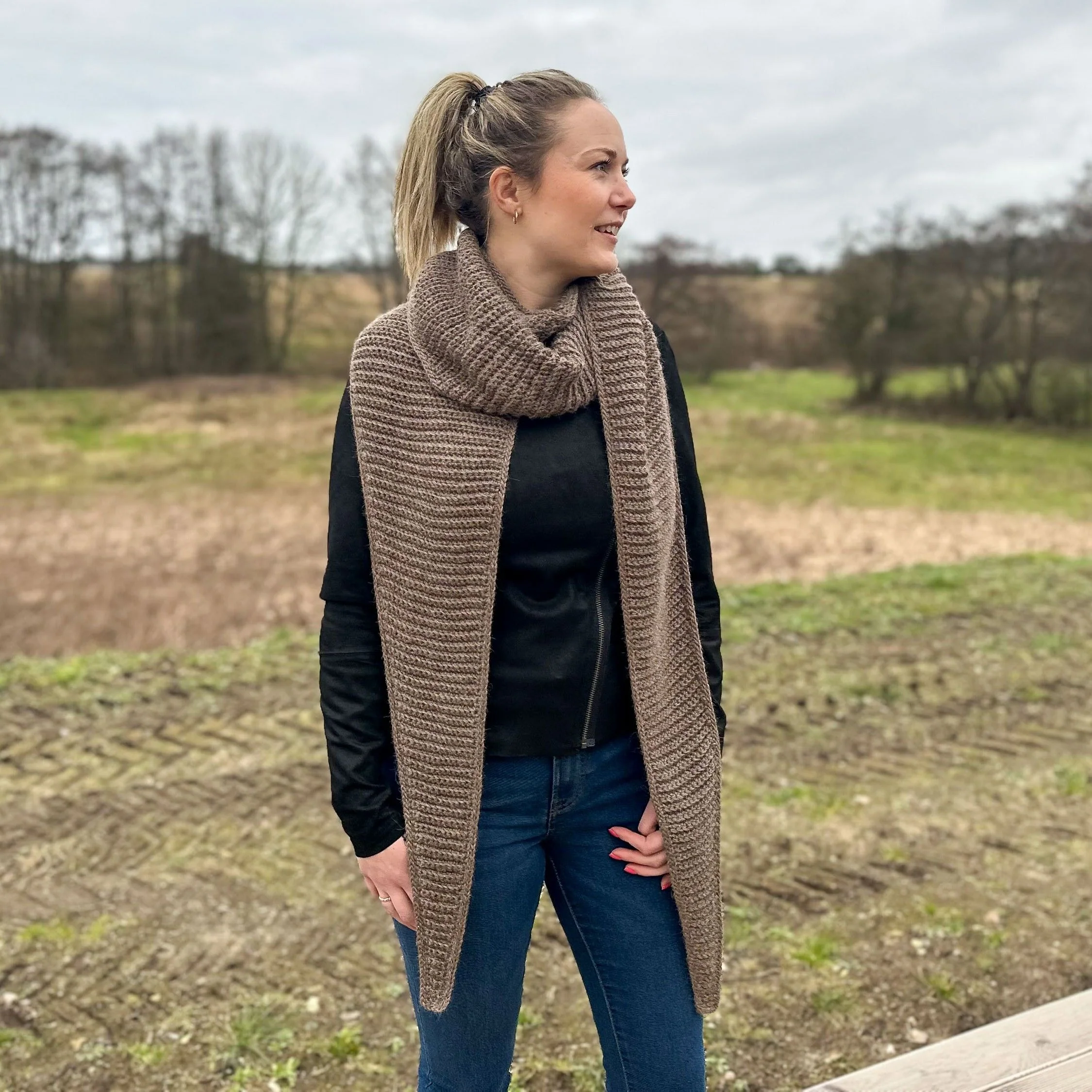 Simple Big Scarf - Skjerf - Image 2