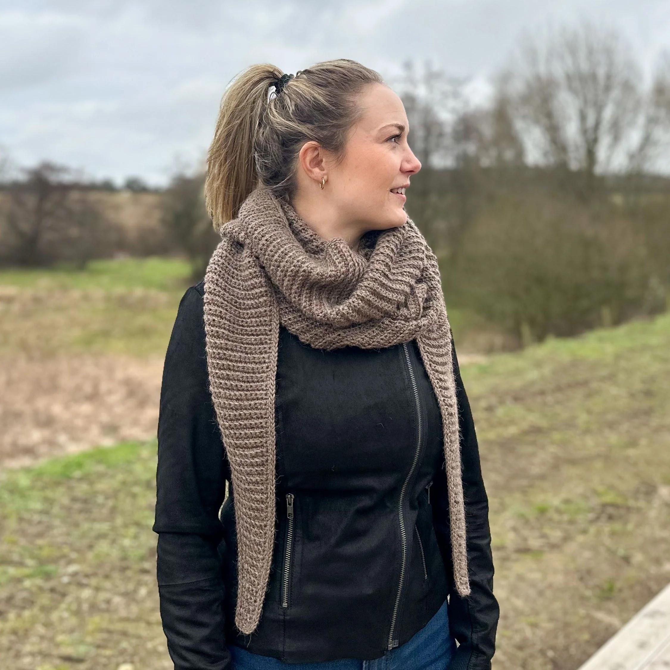 Simple Big Scarf - Skjerf - Image 3