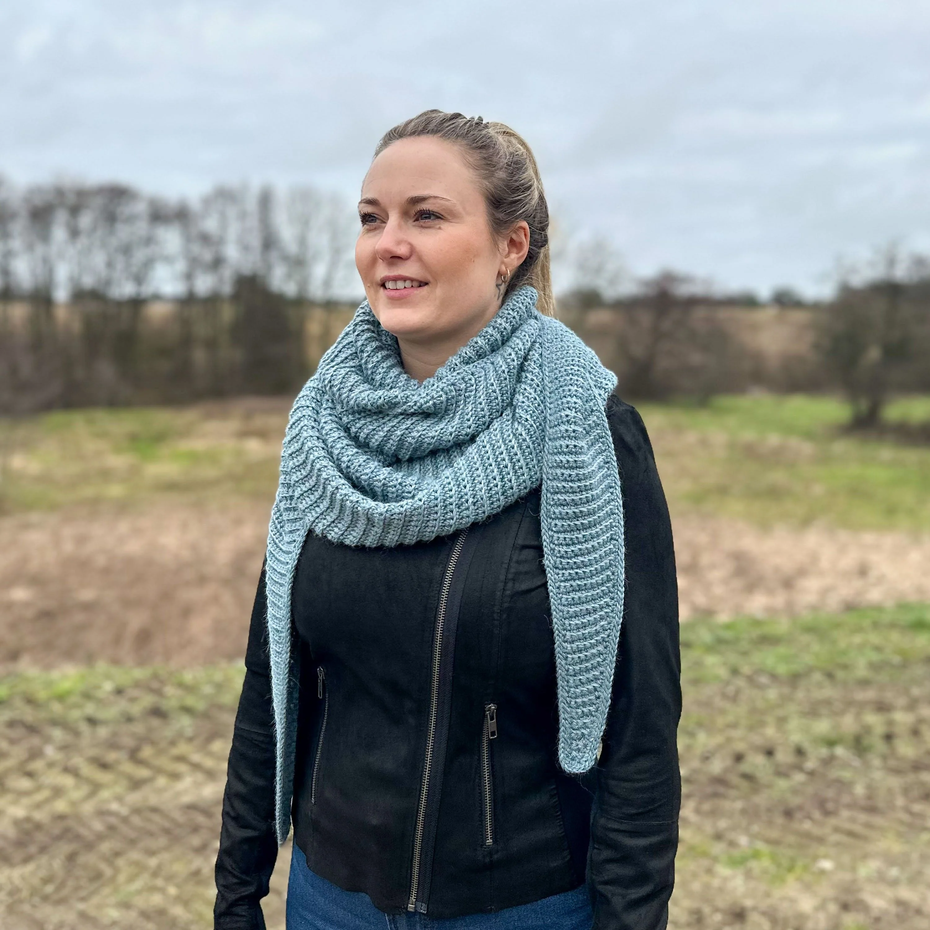 Simple Big Scarf - Skjerf - Image 4