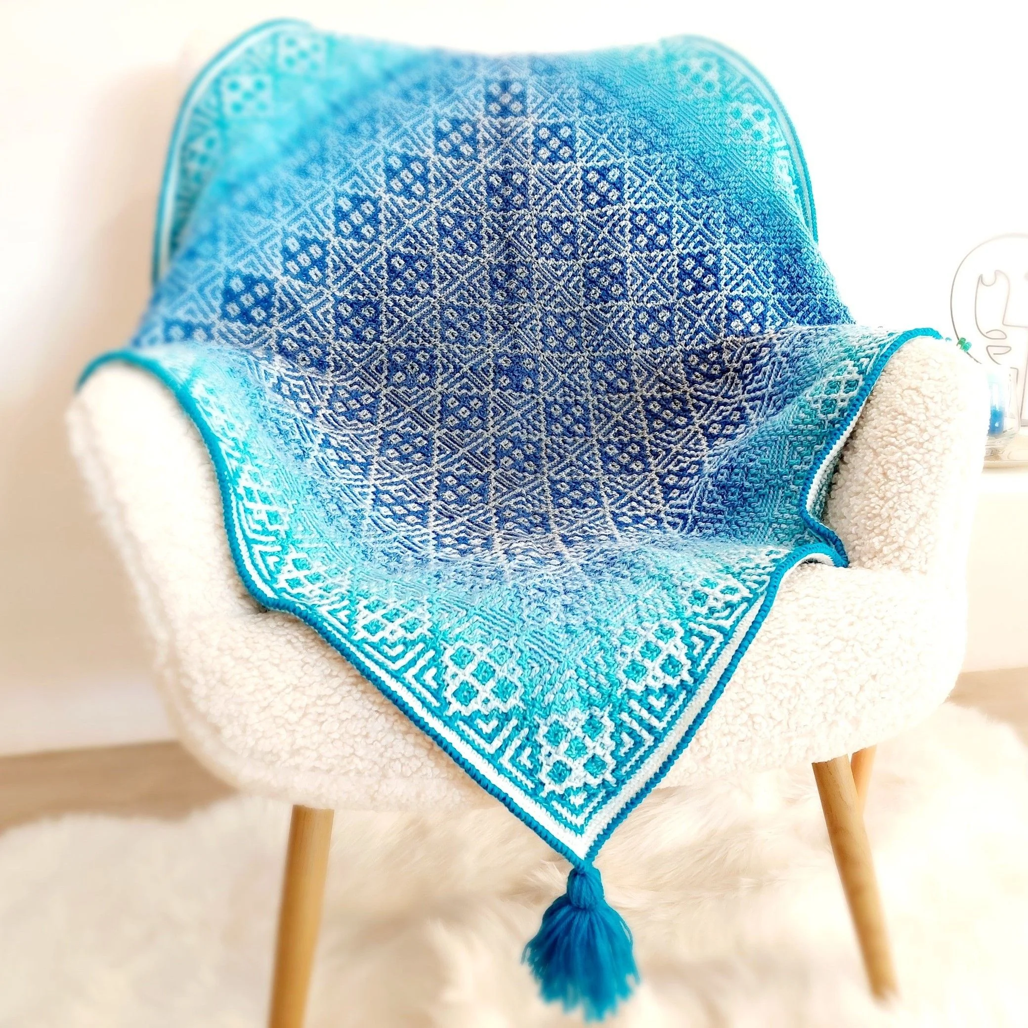 Sea Glass Mosaic - Blanket - Image 5