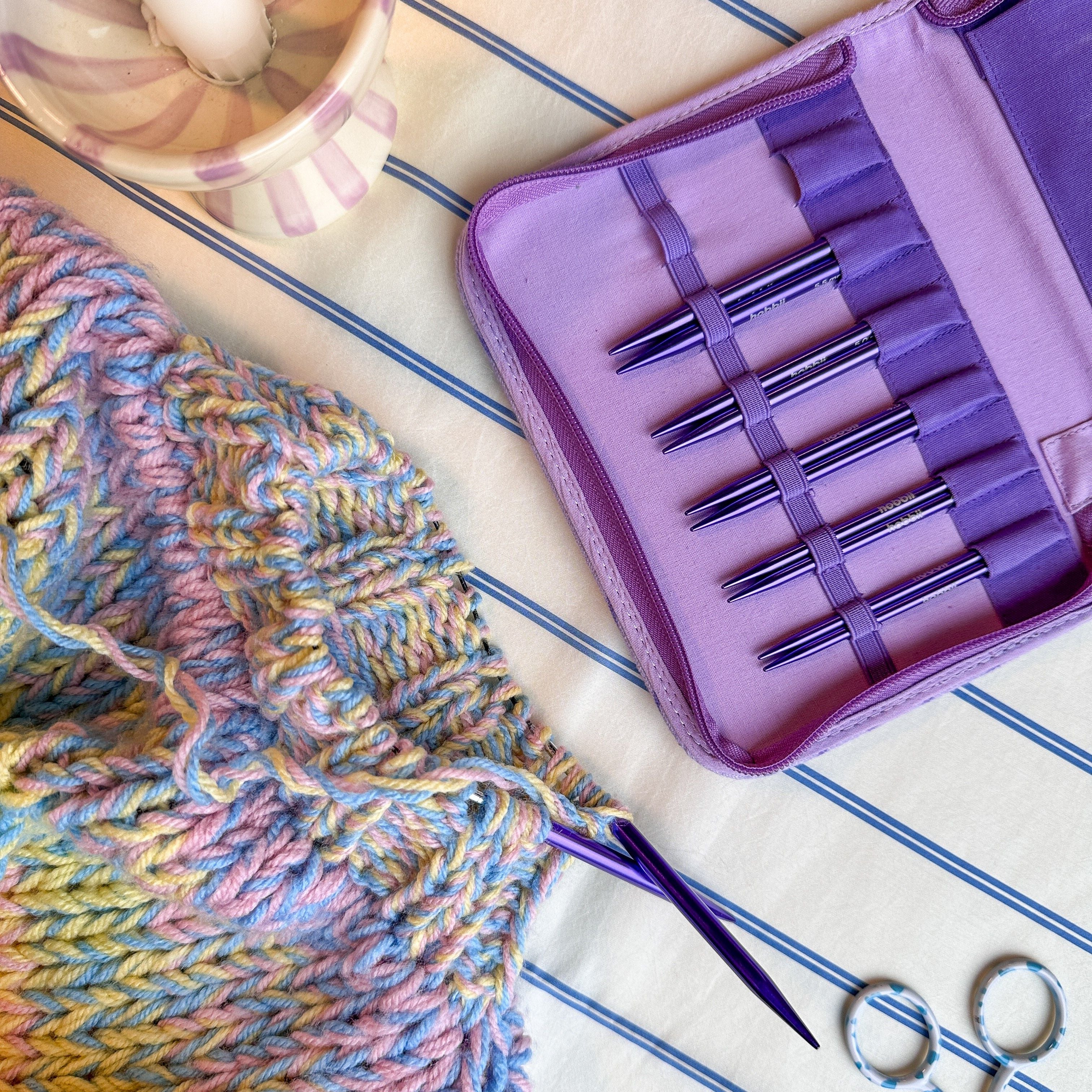 Stellar Korte Utskiftbart Rundpinnesett Essential - Amethyst - Image 12