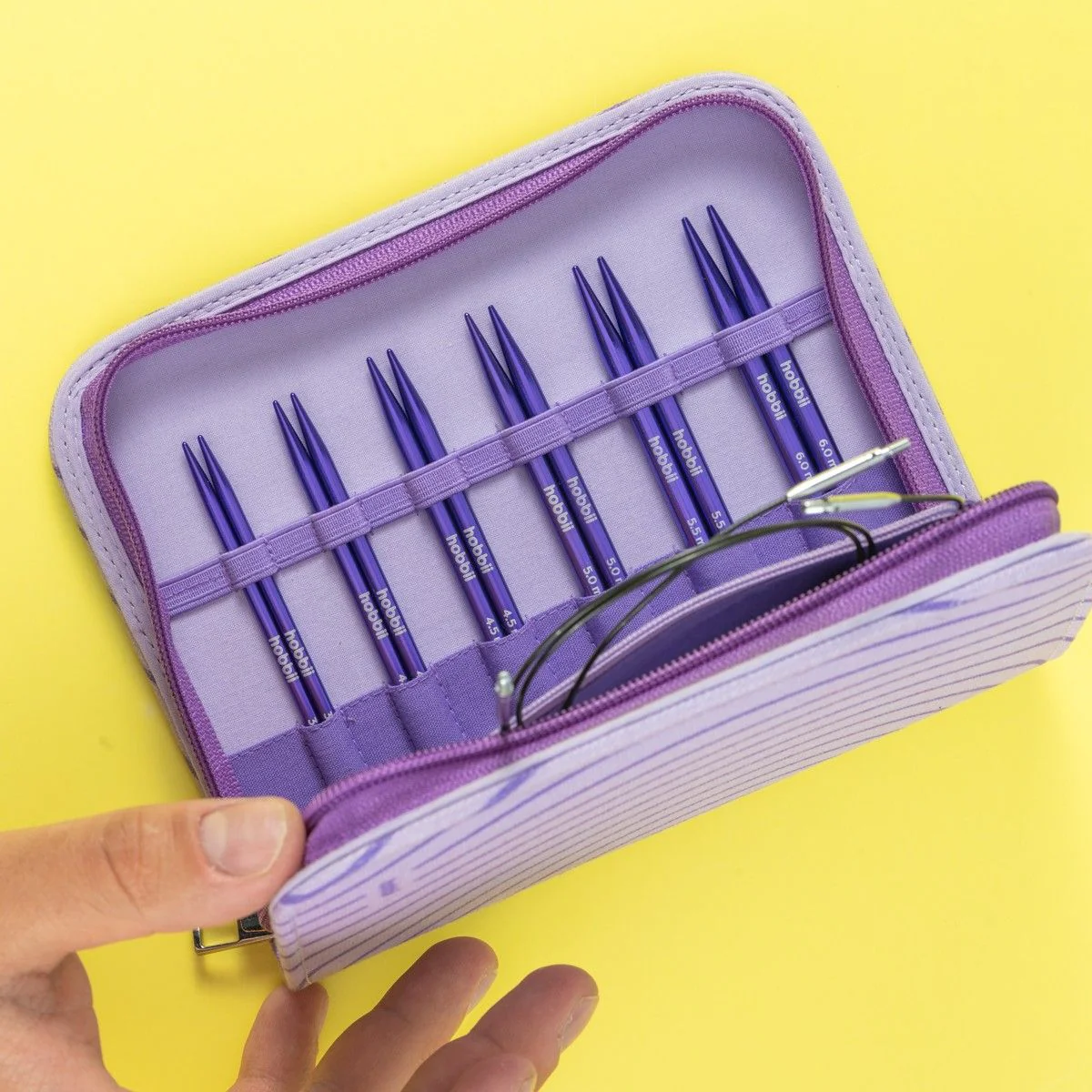 Stellar Korte Utskiftbart Rundpinnesett Essential - Amethyst - Image 3