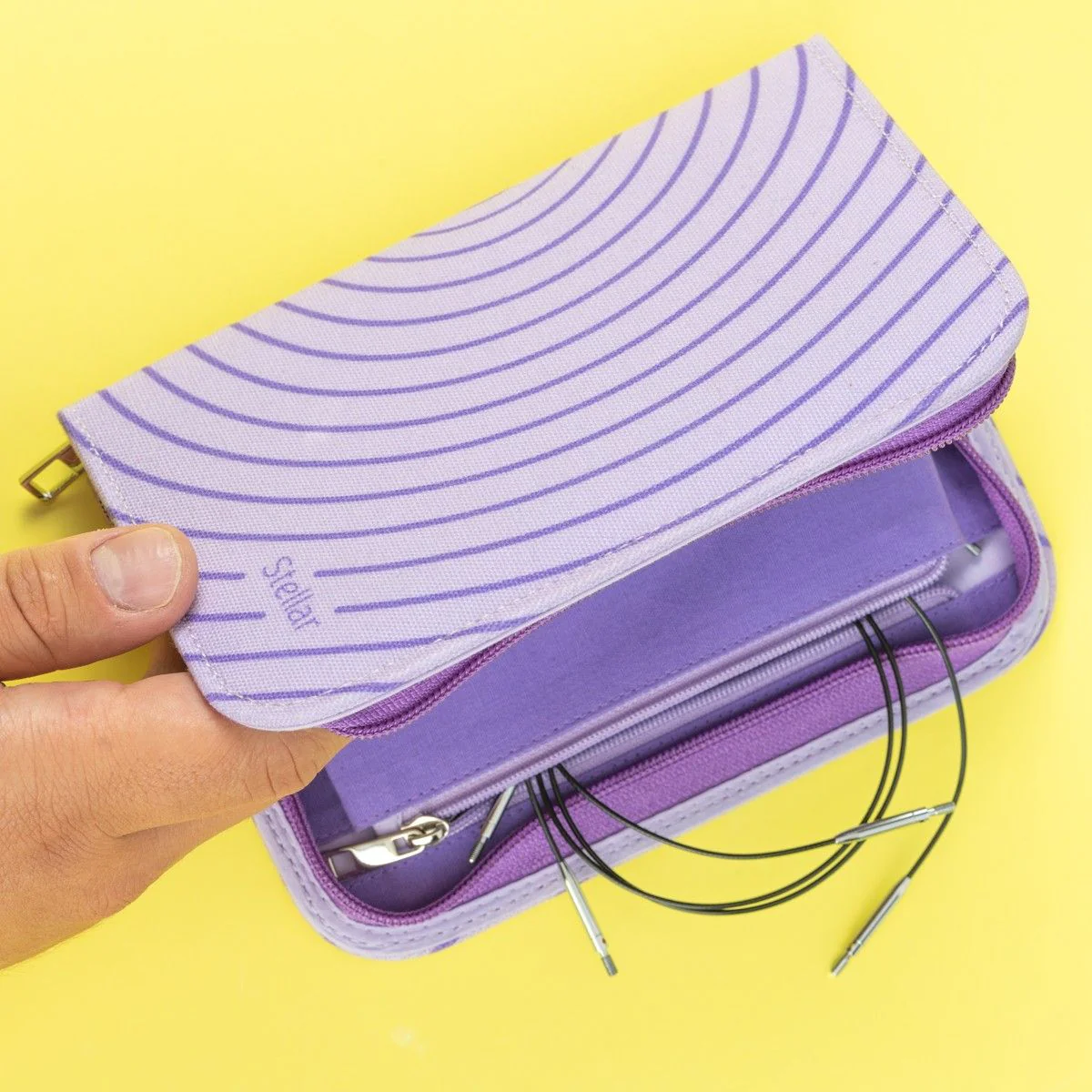 Stellar Korte Utskiftbart Rundpinnesett Essential - Amethyst - Image 4