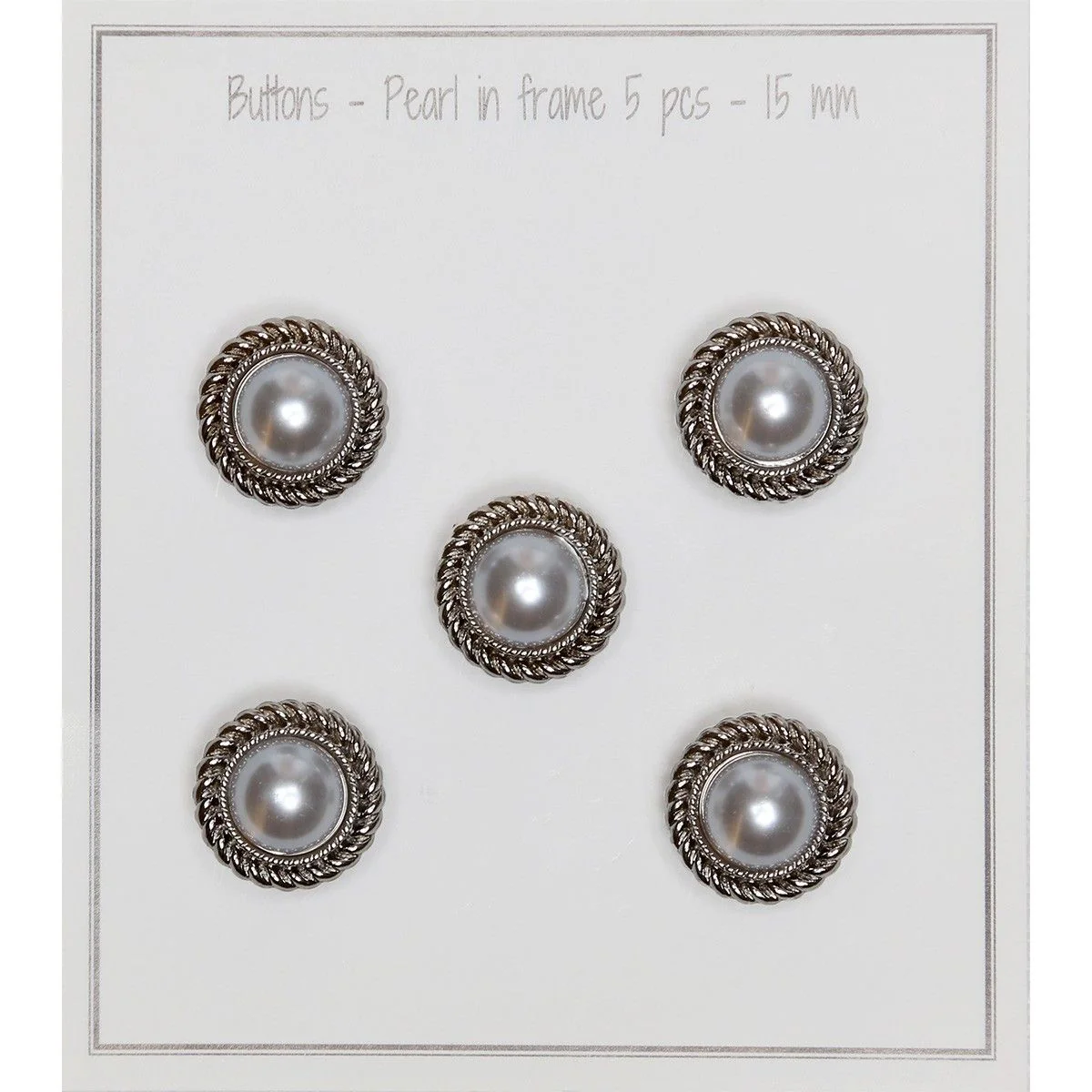 Perle Knapper - 15 mm - 5 stk - Image 5