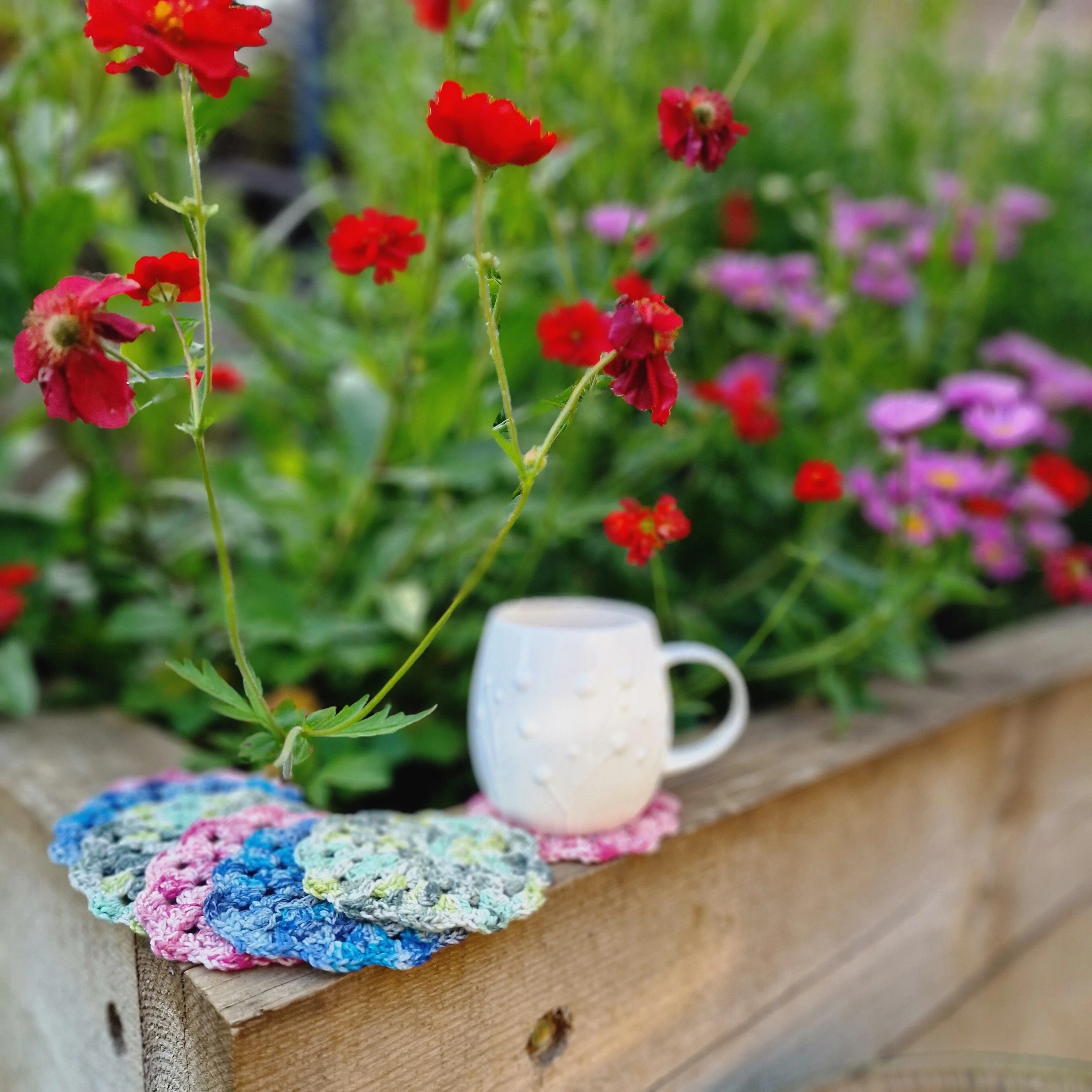 Silk Print Flower - Glassbrikker - Image 3