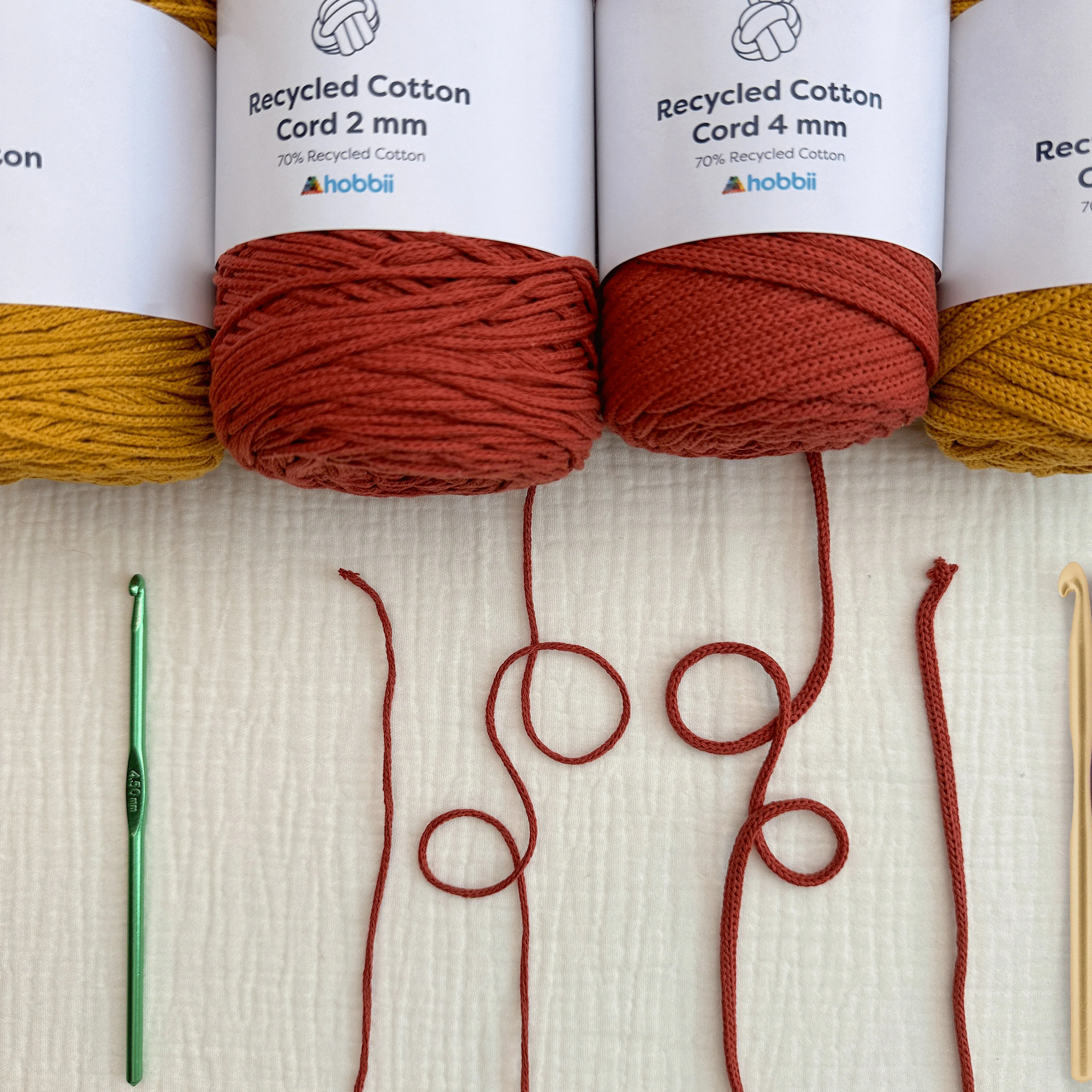 Recycled Cotton Cord (2 mm) - Image 4