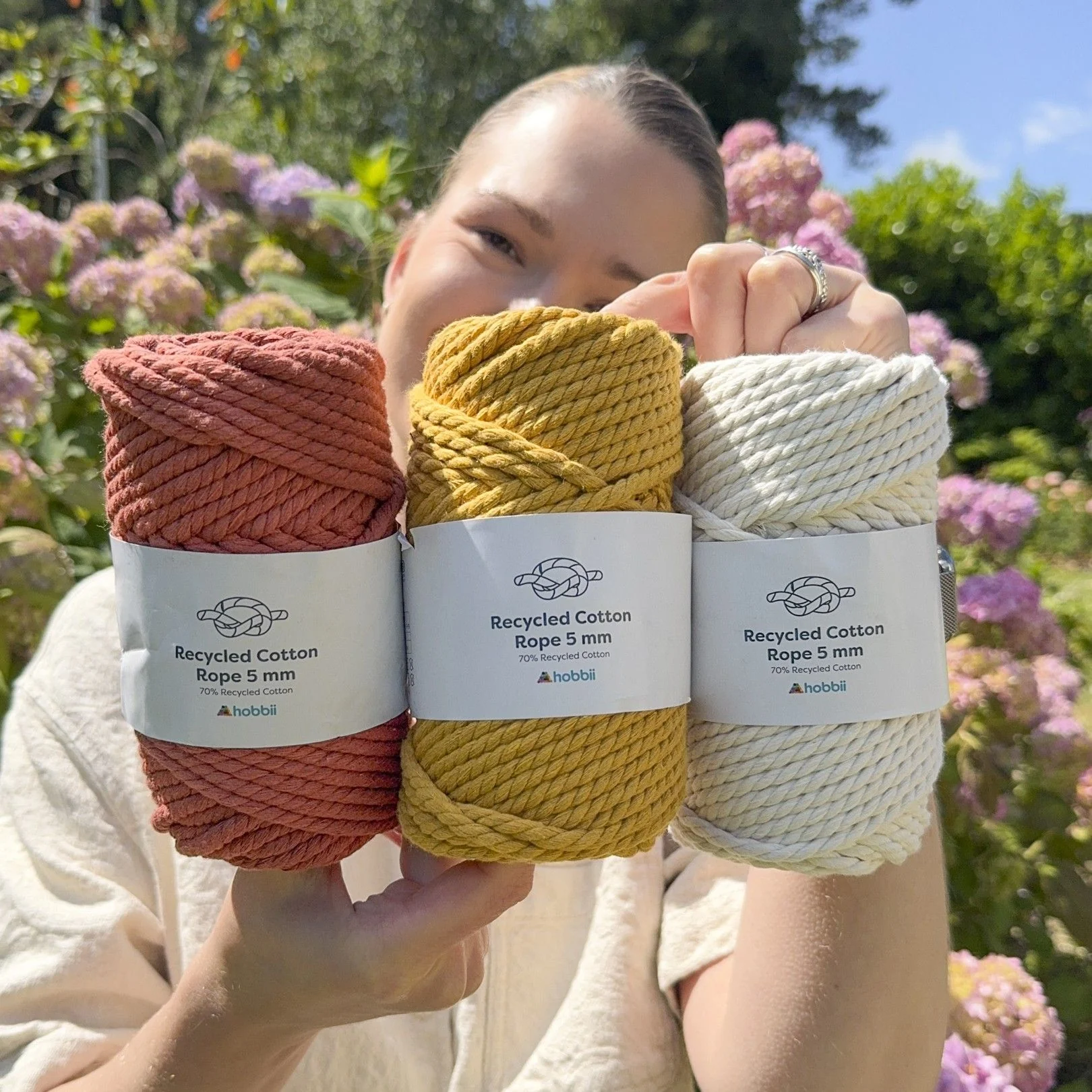 Recycled Cotton Rope (5 mm) - Image 2
