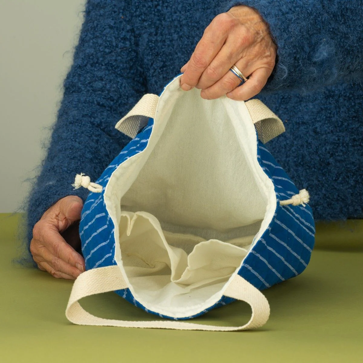 Quiltet Projektveske m. Snørelukning - Image 8