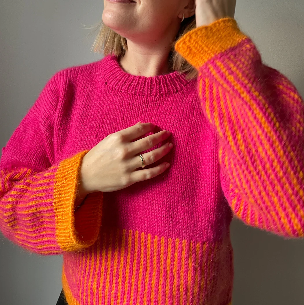 Easy Colour Mix Sweater - Genser - Image 2